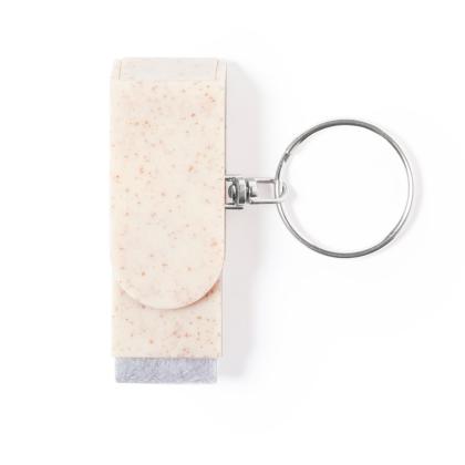 Peix Holder Keyring - NATURAL