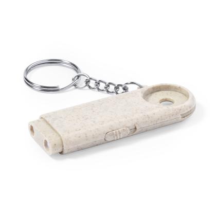Evelyn Keyring Coin - NATURAL
