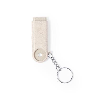 Evelyn Keyring Coin - NATURAL