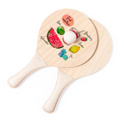 Zaxia Sublimation Beach Rackets - WHITE