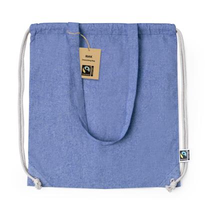 Riak Fairtrade Drawstring Bag - BLUE