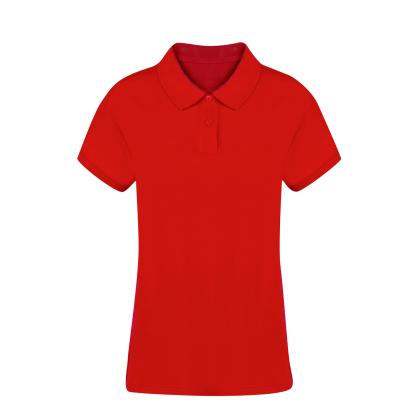Koupan Women Colour Polo Shirt - RED