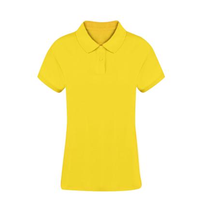 Koupan Women Colour Polo Shirt - YELLOW
