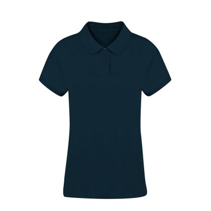 Koupan Women Colour Polo Shirt - NAVY BLUE