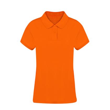 Koupan Women Colour Polo Shirt - ORANGE