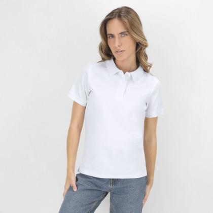 Koupan Women White Polo Shirt - WHITE