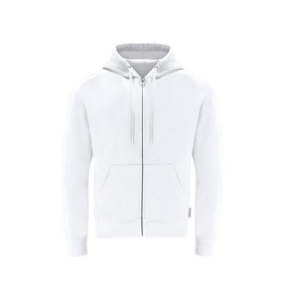 Walder Adult Hooded + Zipper Sweatshirt - WHITE