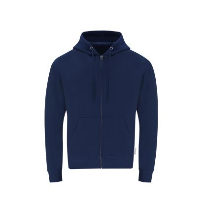 Walder Adult Hooded + Zipper Sweatshirt - NAVY BLUE