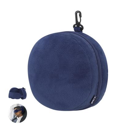 Pansir Travel Eye Mask Pillow - NAVY BLUE