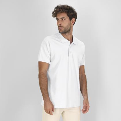 Chaplin Adult White Polo Shirt - WHITE