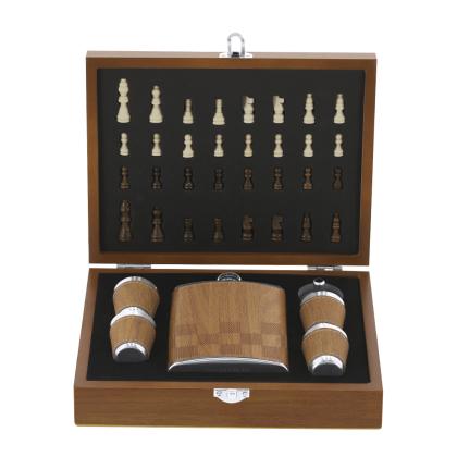 Fleet Hip Flask Set - NATURAL