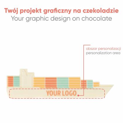 BESPOKE CHOCOLATE CHOCO4MAT CARGO SHIP PRINT
