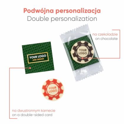 ADVERT CARD - CHOCOLATE MEDAL PRINT