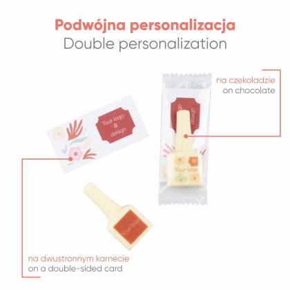 ADVERT CARD &ndash; CHOCOLATE NAIL POLISH PRINT