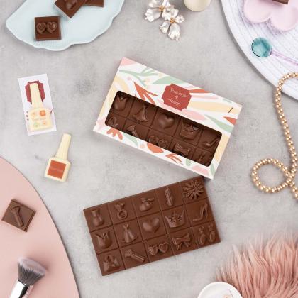 ADVERT CARD &ndash; CHOCOLATE NAIL POLISH PRINT