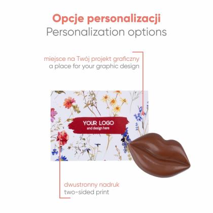 ADVERT CARD - CHOCOLATE LIPS