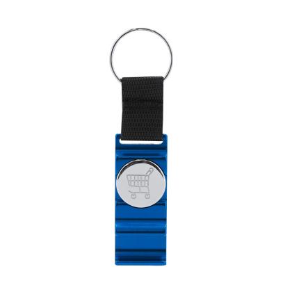 Nevin Holder Keyring Coin - BLUE