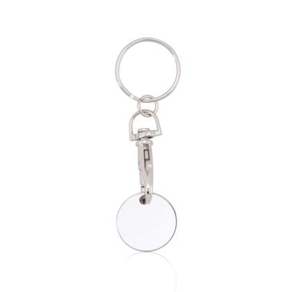 Euromarket Keyring Coin - WHITE