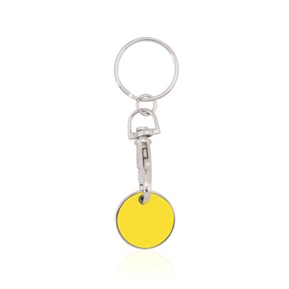 Euromarket Keyring Coin - YELLOW