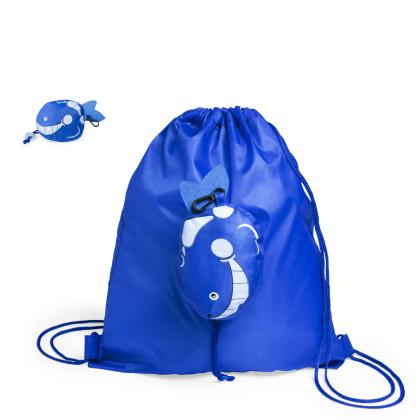 Kissa Foldable Drawstring Bag - WHITE