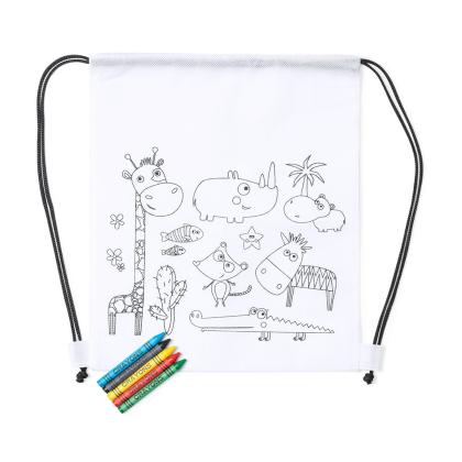 Wizzy Drawstring Bag - WHITE