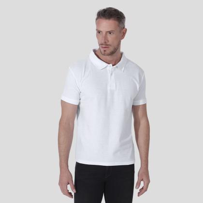 MPS180 Adult White Polo Shirt "keya" - WHITE