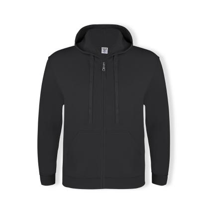 SWZ280 Adult Hooded + Zipper Sweatshirt "keya" - BLACK
