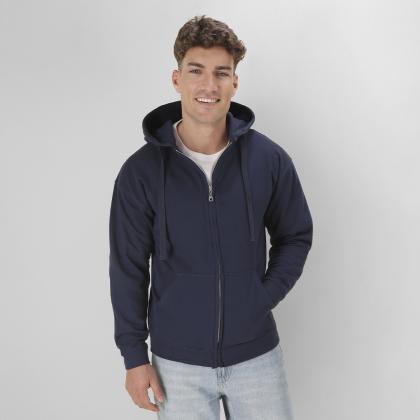 SWZ280 Adult Hooded + Zipper Sweatshirt "keya" - NAVY BLUE
