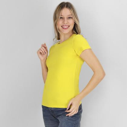 WCS150 Women Colour T-Shirt "keya" - YELLOW