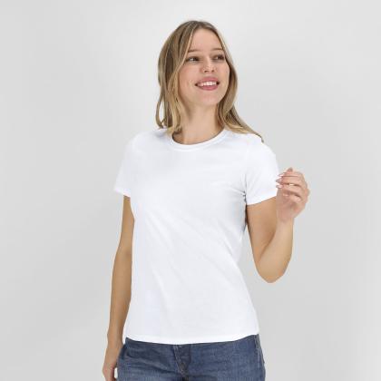 WCS180 Women White T-Shirt "keya" - WHITE