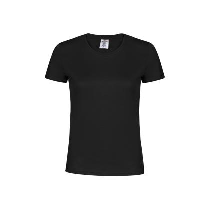 WCS180 Women Colour T-Shirt "keya" - BLACK