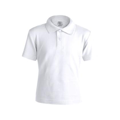 YPS180 Kids White Polo Shirt "keya" - WHITE