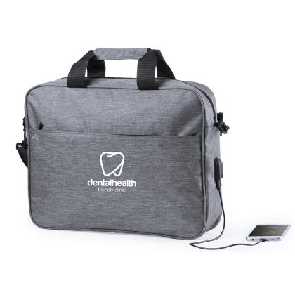 Lenket Document Bag - GREY