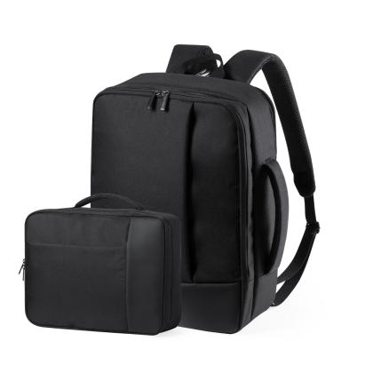Hurkon Document Bag Backpack - BLACK