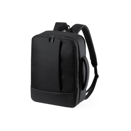 Hurkon Document Bag Backpack - BLACK