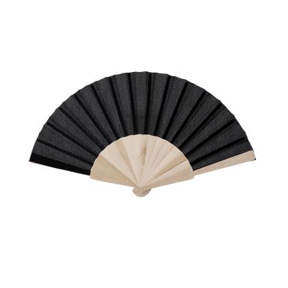 Folklore Hand Fan - BLACK