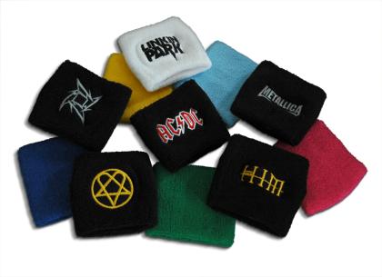 Embroidered Wrist Sweatbands
