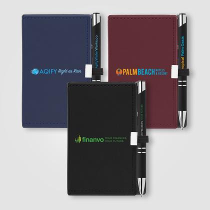 Note Caddy & Tres-Chic Pen Gift Set