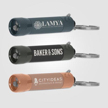 Chroma Softy Monochrome Metallic 3 LED Torch Keychain