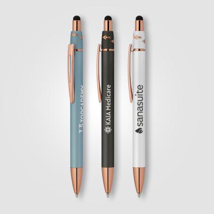 Orbit Spinner Metal Pen with Stylus