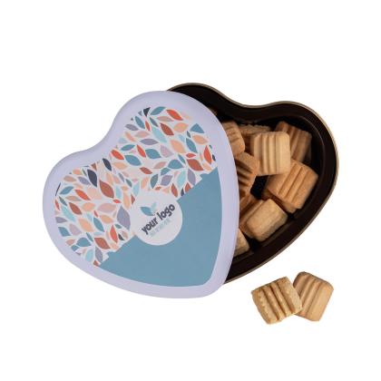 MINI BUTTER COOKIES IN A HEART TIN