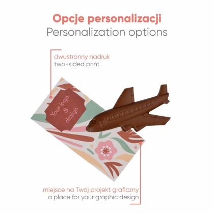 ADVERT CARD - CHOCOLATE AIRPLANE