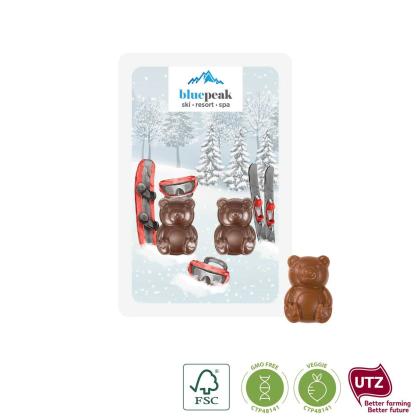 PROMO CARD TWO TEDDY BEARS