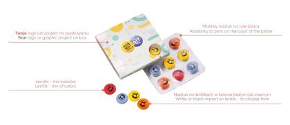 CHOCOLATE LENTILS WITH PRINT BRAND ME! 9 PCS