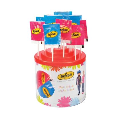 FRUIT LOLLIPOPS IN TUBE WITH DISPLAY