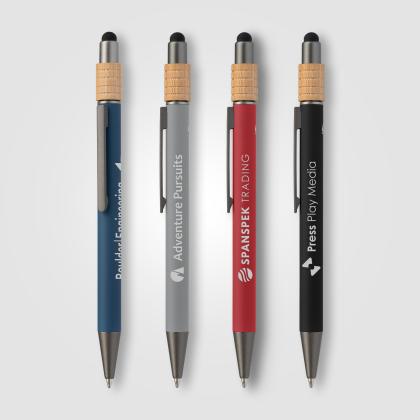 Reborn Spinner Recycled Aluminium Pen w/ Stylus