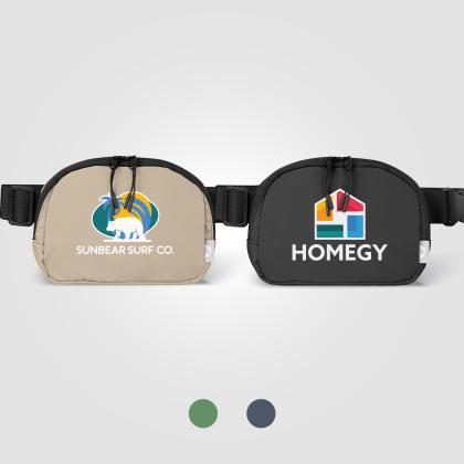 Taiga RPET Nylon Zippered Waist Bag - 1.2 L