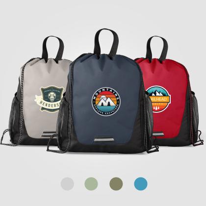 Jotun Recycled Polyester Pocketed Drawstring Bag - 10 L