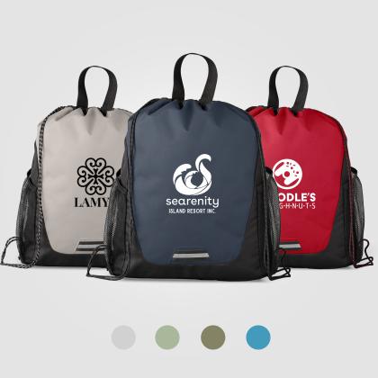 Jotun Recycled Polyester Pocketed Drawstring Bag - 10 L