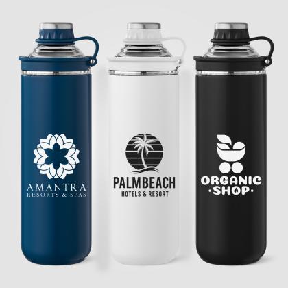 Oasis Recycled Stainless Steel Lid Handle Bottle -  680 ml